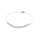 Pulsera de Plata mini donas 3mm 19cm