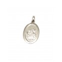 Dije de Plata Oval San Jorge 32mm