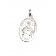 Dije de Plata Oval saagrado corazon de Jesus 32mm