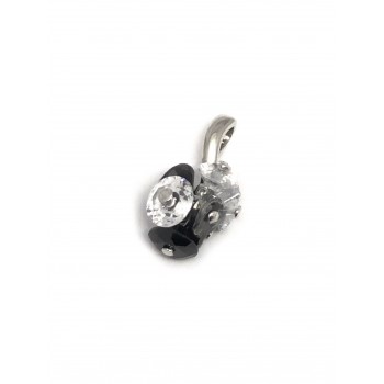 Dije de Plata rodinado con donas 17mm