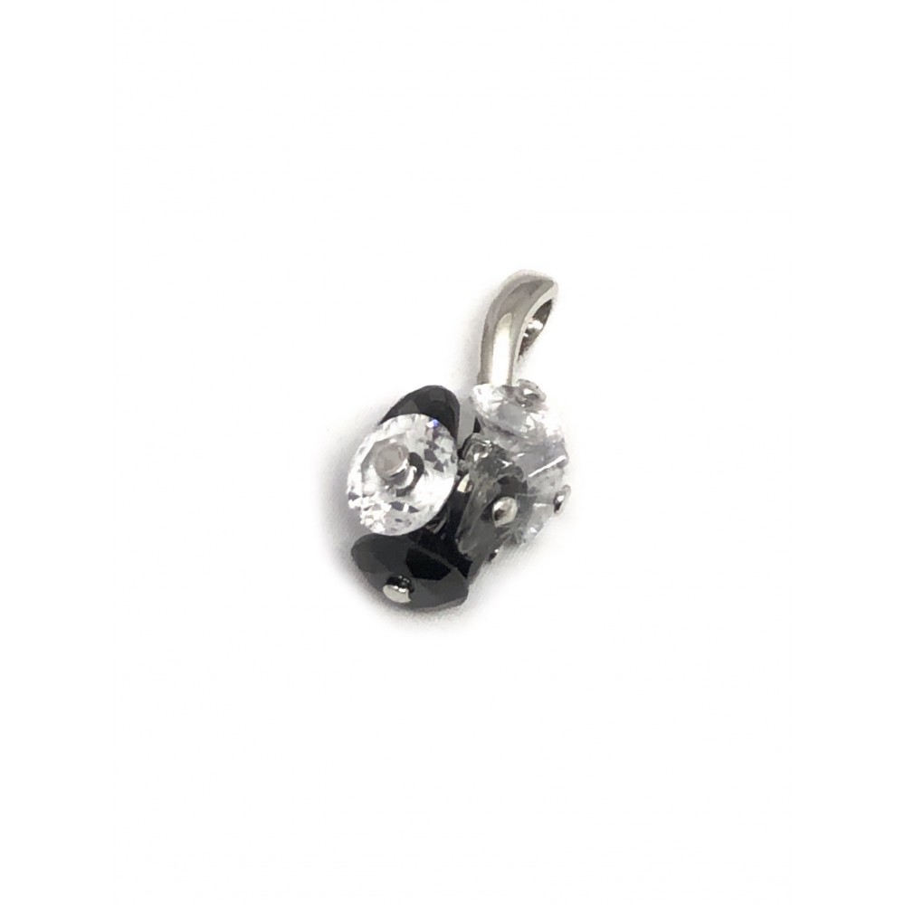 Dije de Plata rodinado con donas 17mm