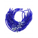 Pulsera de Acero plateado ojito azul 19cm
