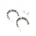 Aros de Plata media argolla bidu 22mm