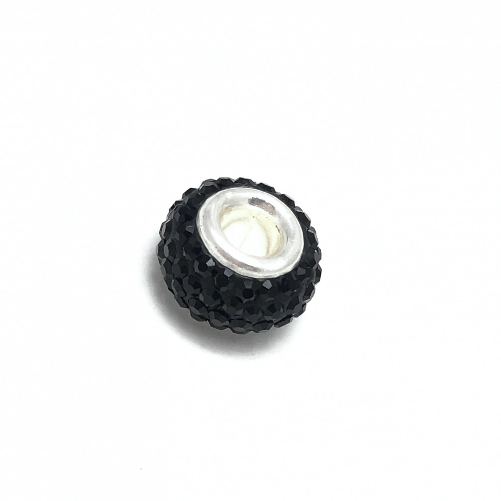Dije dona con poxi negro 8mm