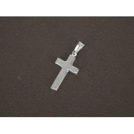 Dije de Plata cruz inflada 20mm
