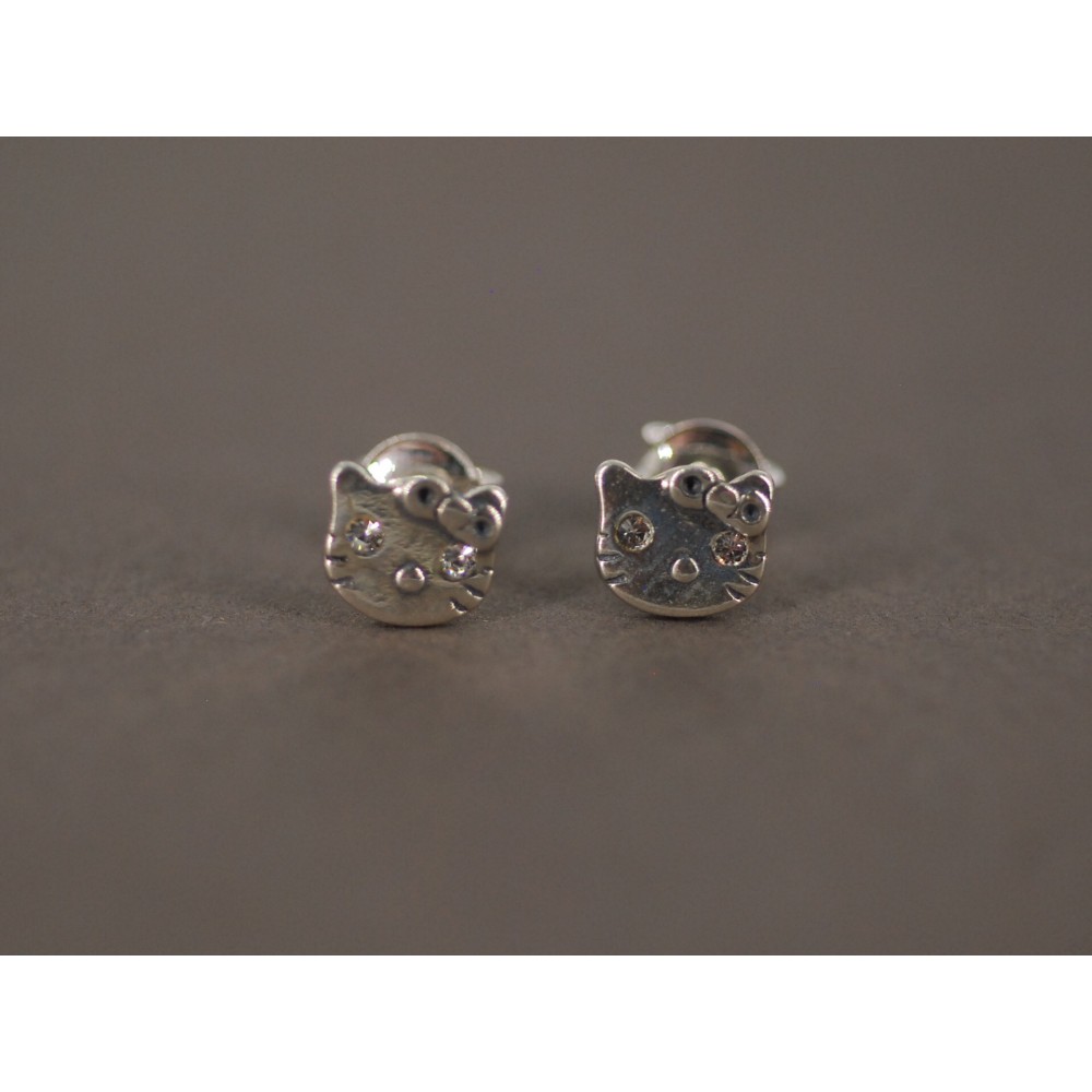 Aros de Plata Kitty 8mm