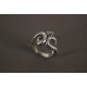 Anillo de Plata serpiente empavonada